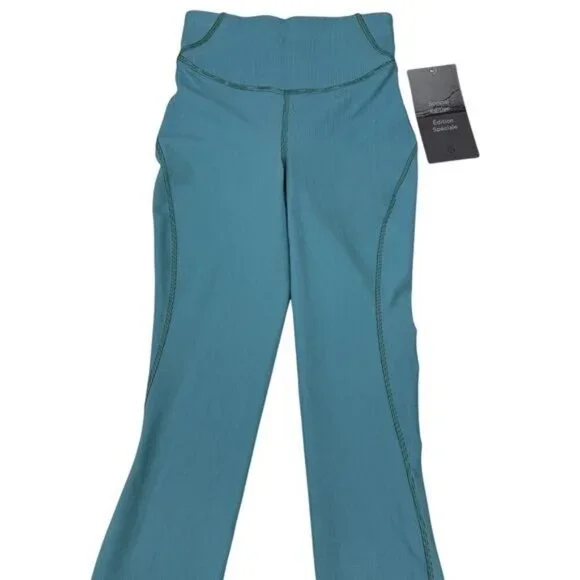 NWT LULULEMON Base Pace High-Rise Tight 25" Two-Tone Ribbed Sz 2 Special Edition - Picture 6 of 11